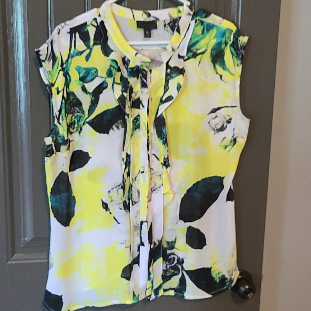 Floral button down shirt